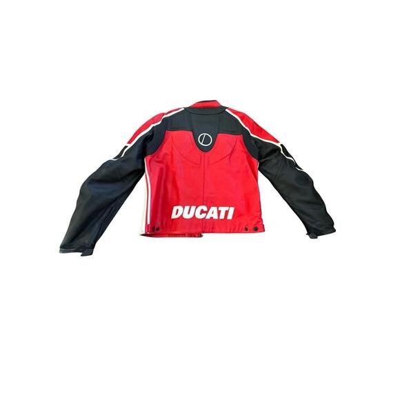 Ducati Performance Dainese Corse Leather Jacket Mens Y2K Motorcycle Biker 56 - Picture 2 of 16